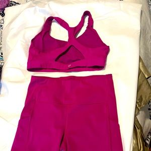 Athleta, like new sports bra and shorts! Labor Day sale of $30 for the set!